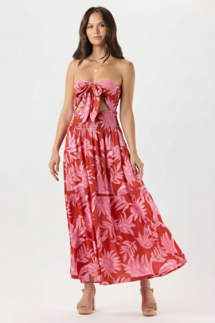 Moana Maxi Dress - Amazonia Rust