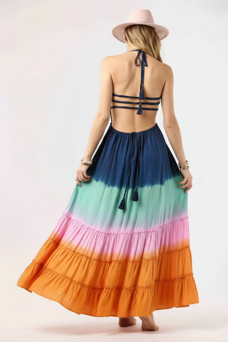Navy Gold Ombre Naia Maxi