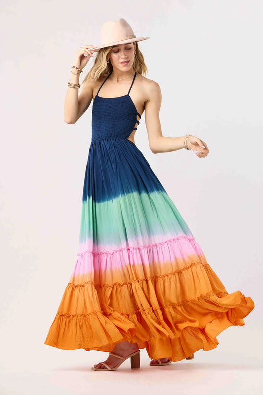 Navy Gold Ombre Naia Maxi