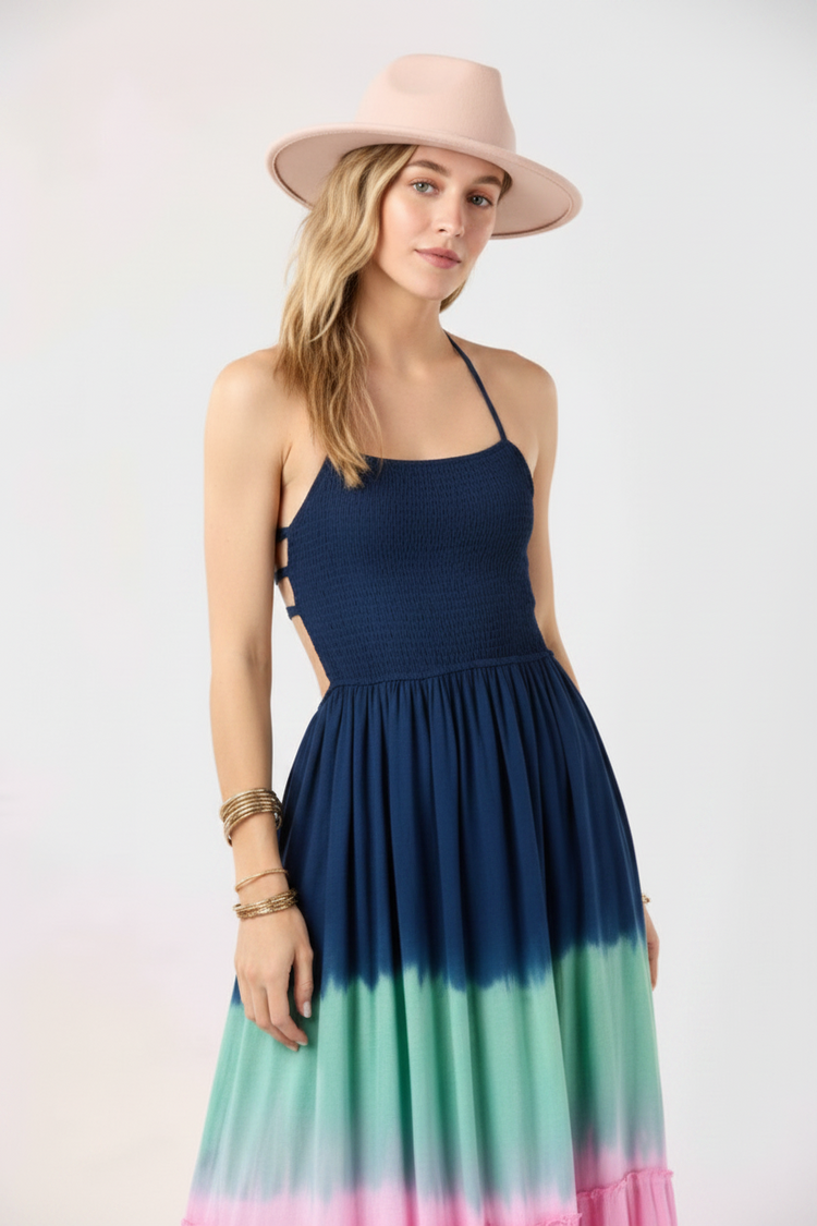 Navy Gold Ombre Naia Maxi