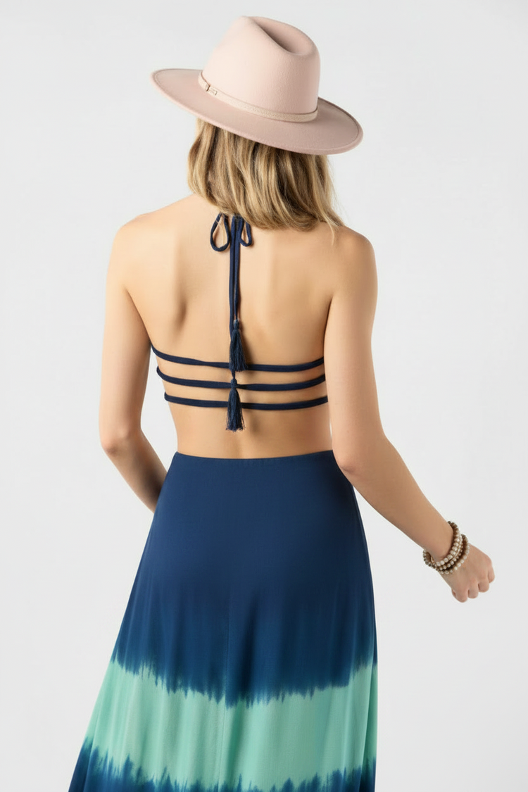 Navy Gold Ombre Naia Maxi