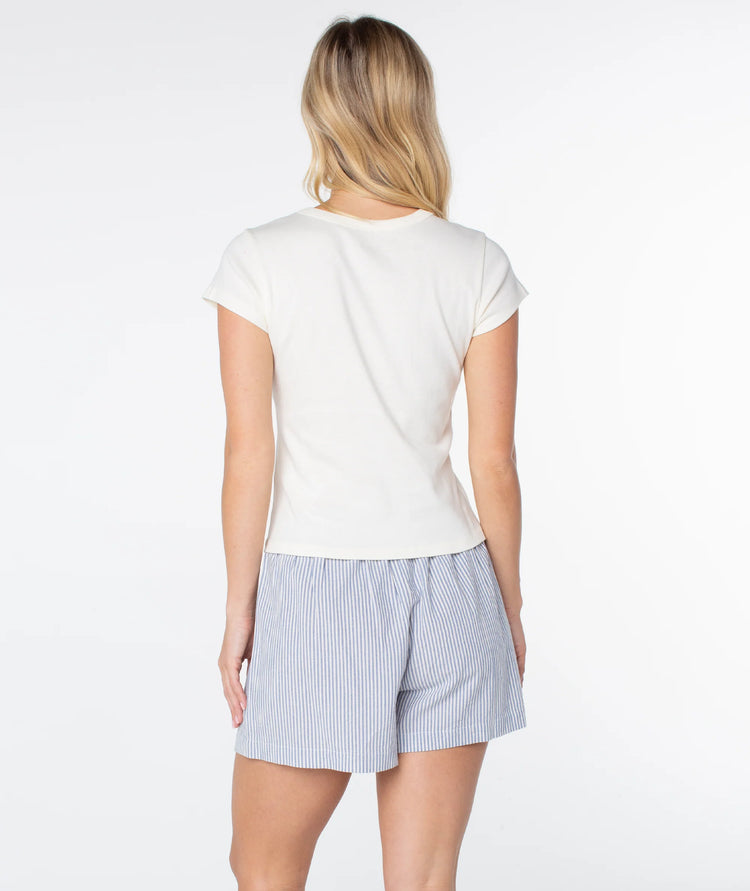 Swell Seekers 90s Baby Tee- Cloud Dancer 2
