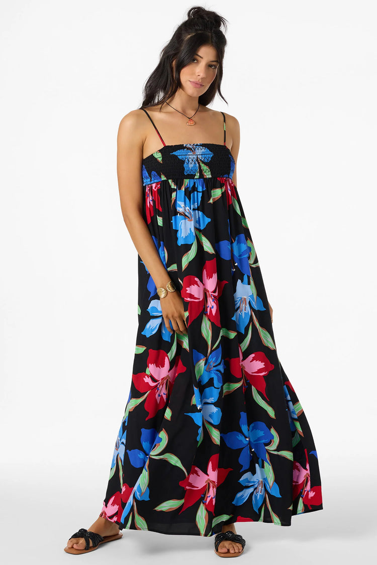 Nickie Floral Dress - Black