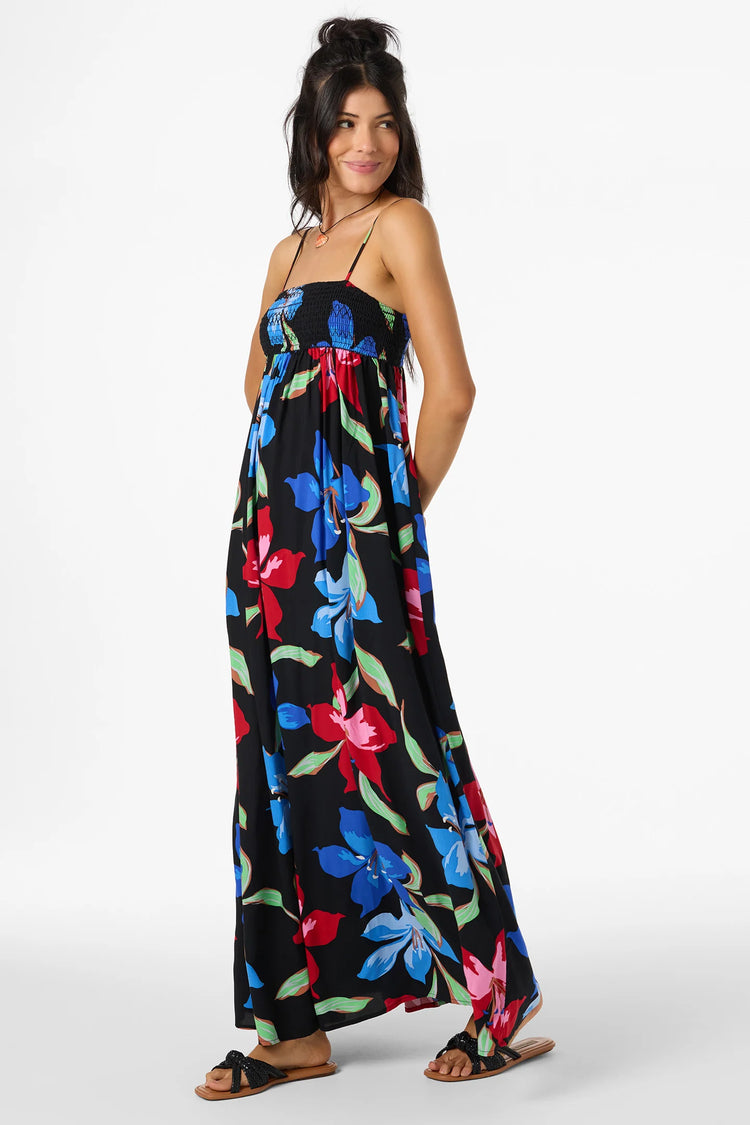 Nickie Floral Dress - Black