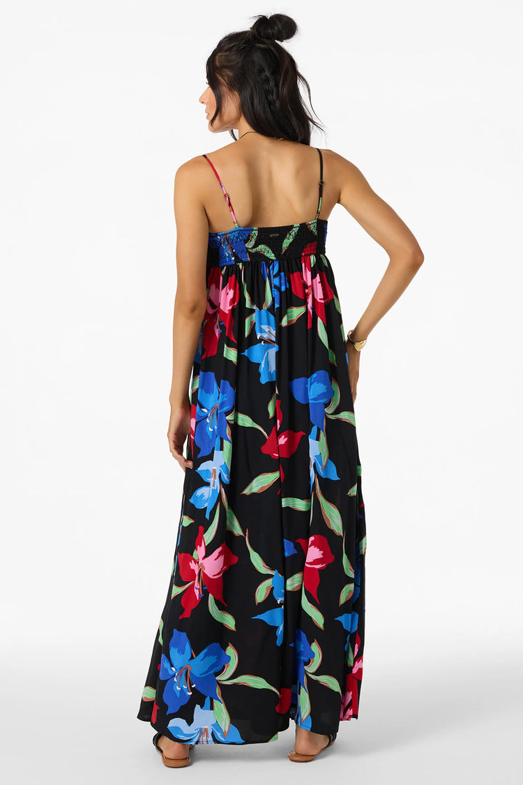 Nickie Floral Dress - Black