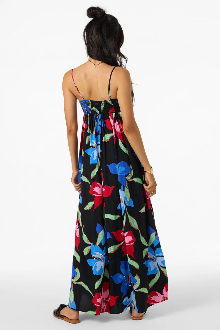 Nickie Floral Dress - Black