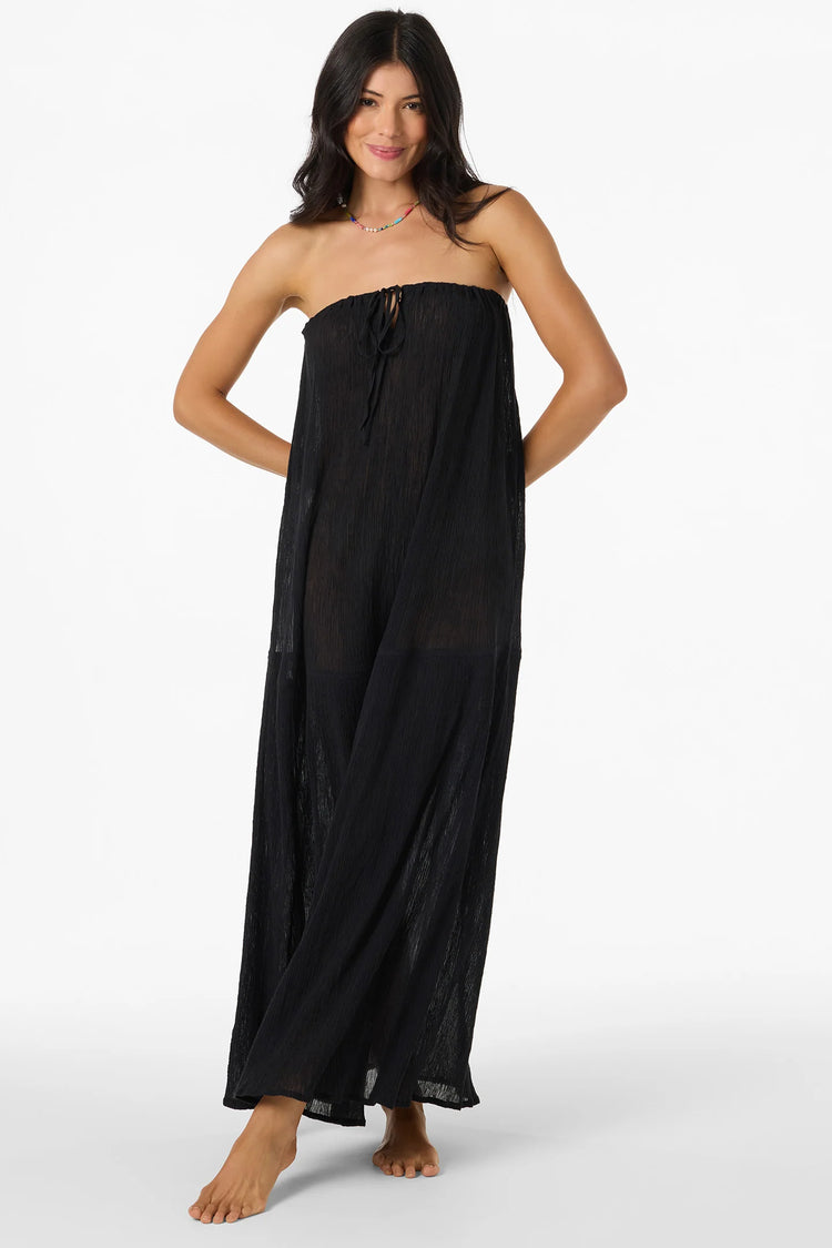 Janey Maxi Coverup Dress - Black
