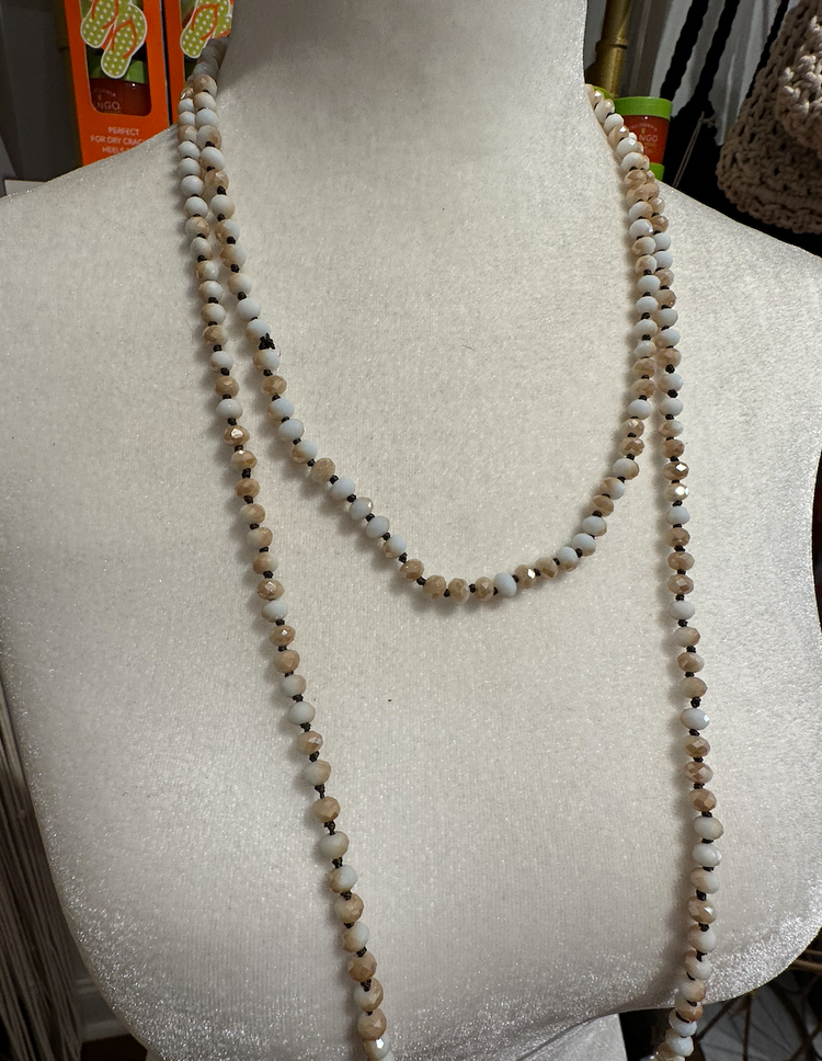 Long Sparkle Beaded Necklace