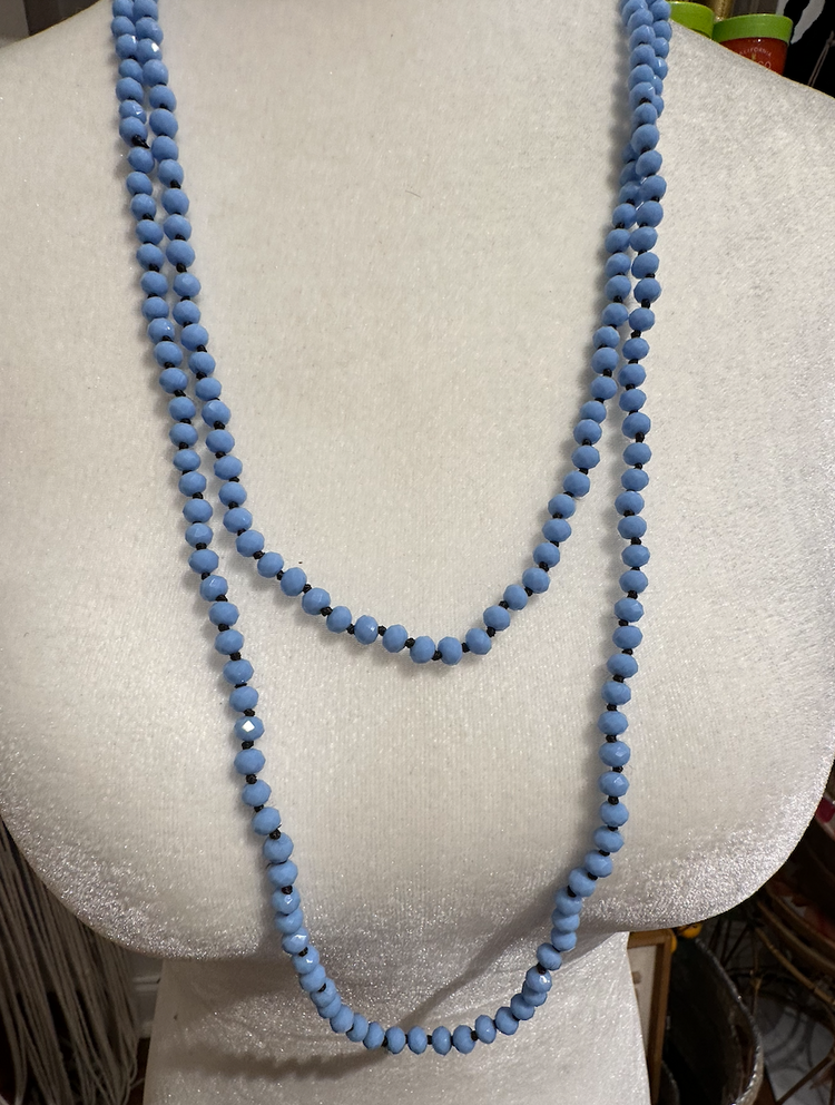 Long Sparkle Beaded Necklace