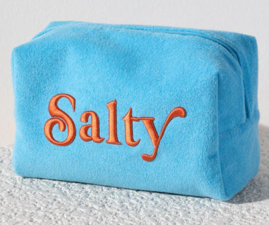 Salty Terry Cloth Zip Pouch