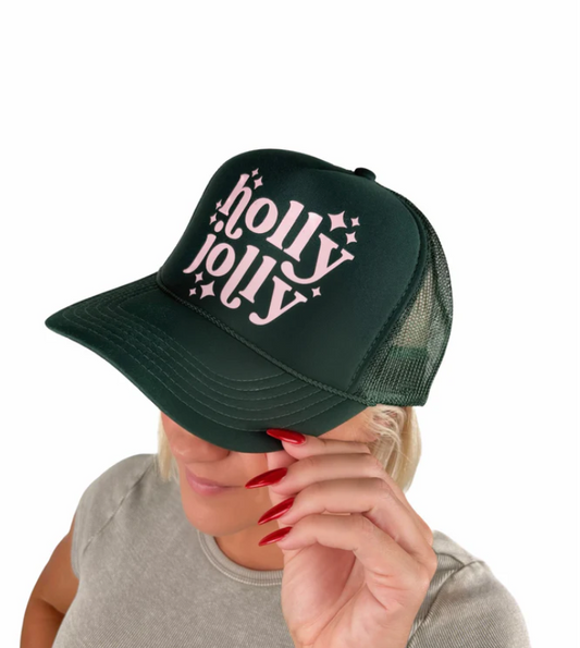 Holly Jolly Trucker Hat