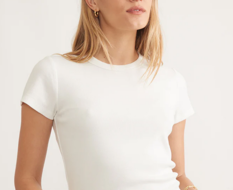 Lexi Rib Sun-In Crew Tee