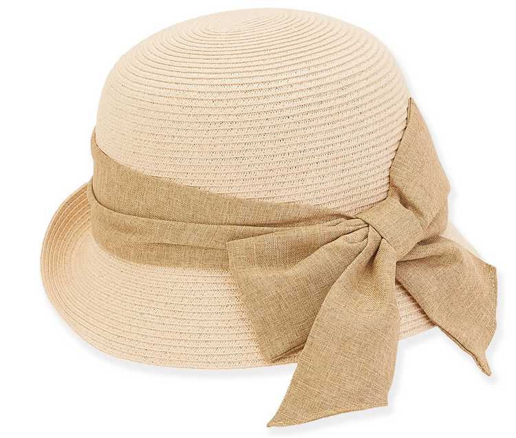 Paper Braid Bucket Hat with Bow