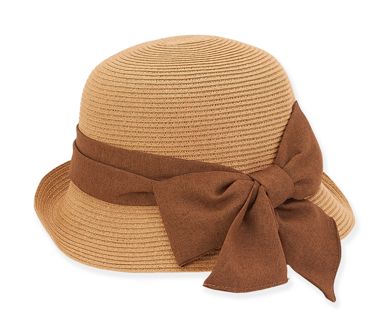 Paper Braid Bucket Hat with Bow