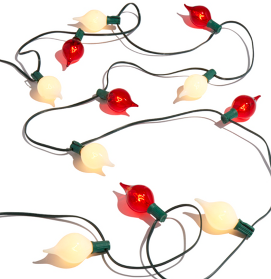 Red and White Kismet String Lights