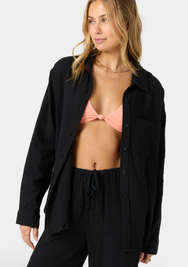 Black Leni Relaxed Top