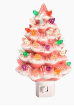 Vintage Inspired Tree Night Pink