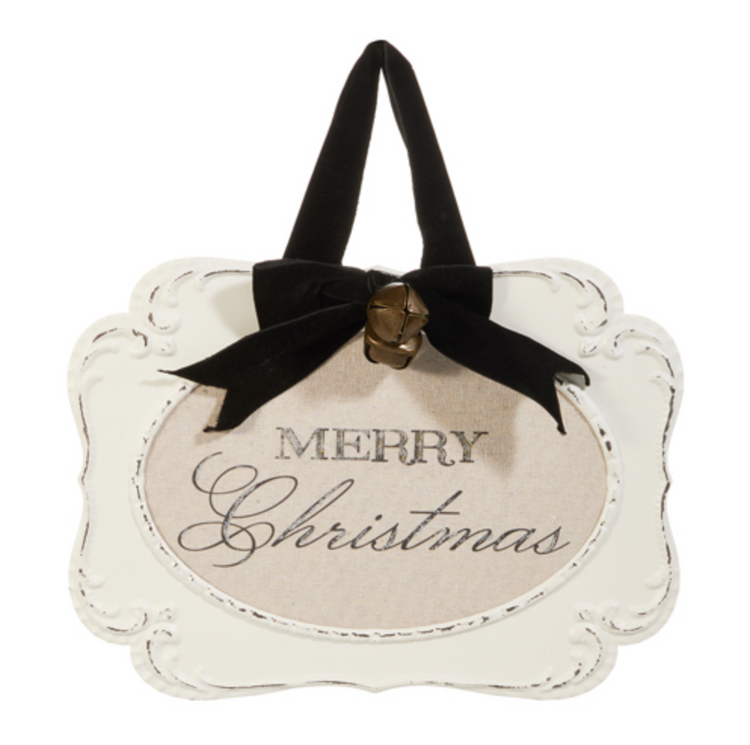 Merry Christmas Embossed Framed Ornament