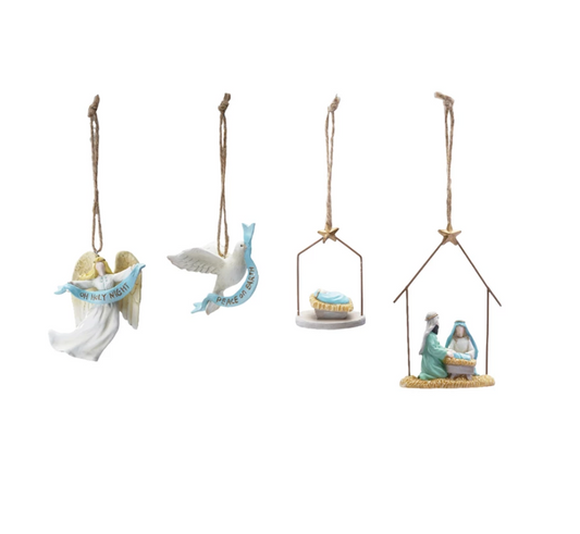 Resin Holiday Icon Ornament 3"H - 5"H