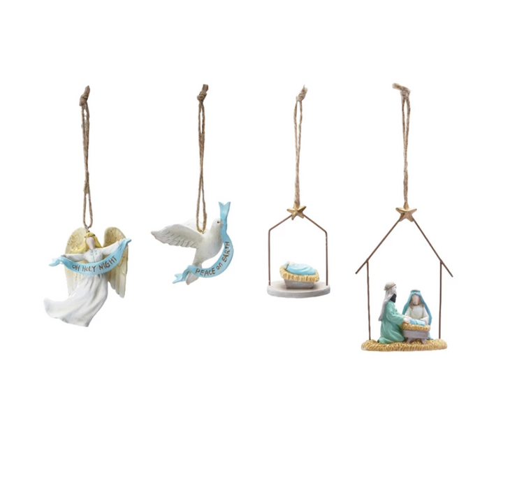 Resin Holiday Icon Ornament 3"H - 5"H