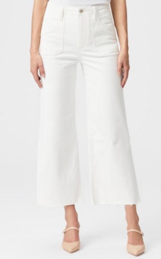 Anessa Cropped Ecru Denim