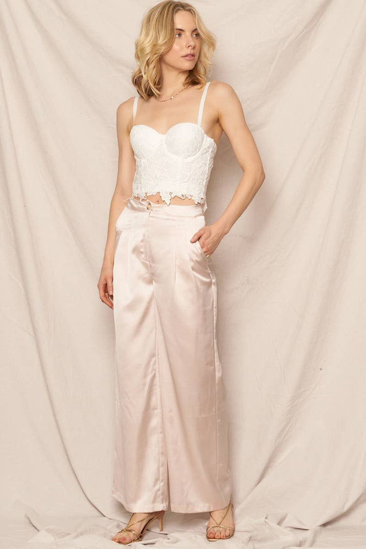 Floral Lace Corset Bustier Top