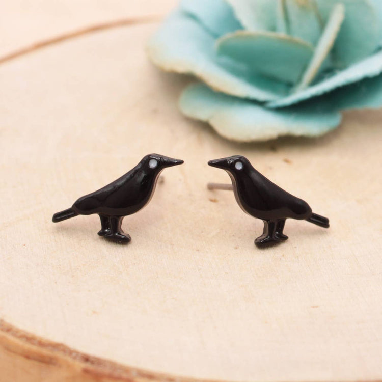 Raven Fine Art Post Earrings