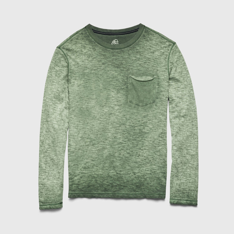 Chris long sleeve cold dye graphic tee