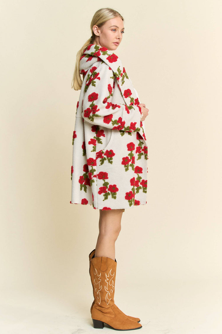 Floral Hooded Jacket