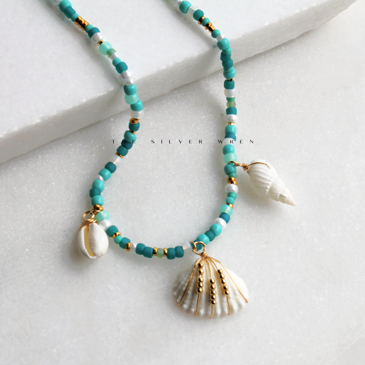 Seashell Multi Charm Necklace