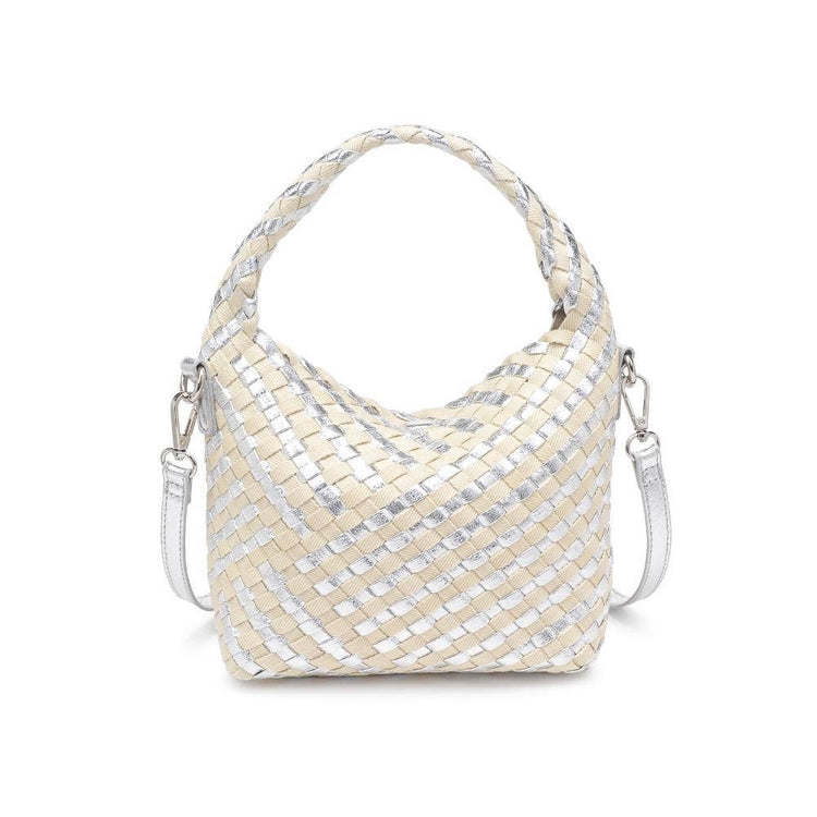 Jessamine Woven Mixed Material Crossbody