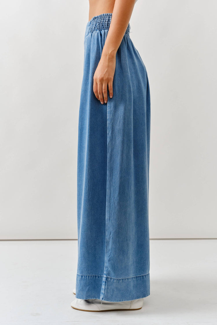 SMOCKING WAIST SUPER SOFT WIDE PANTS