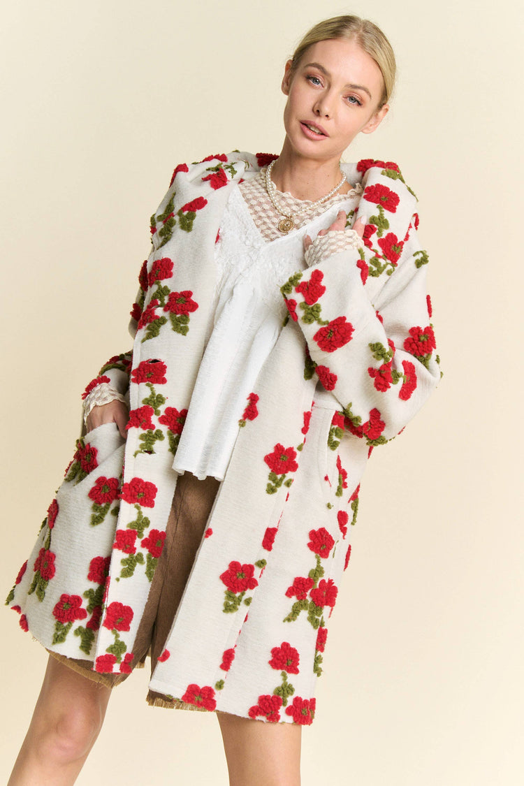 Floral Hooded Jacket