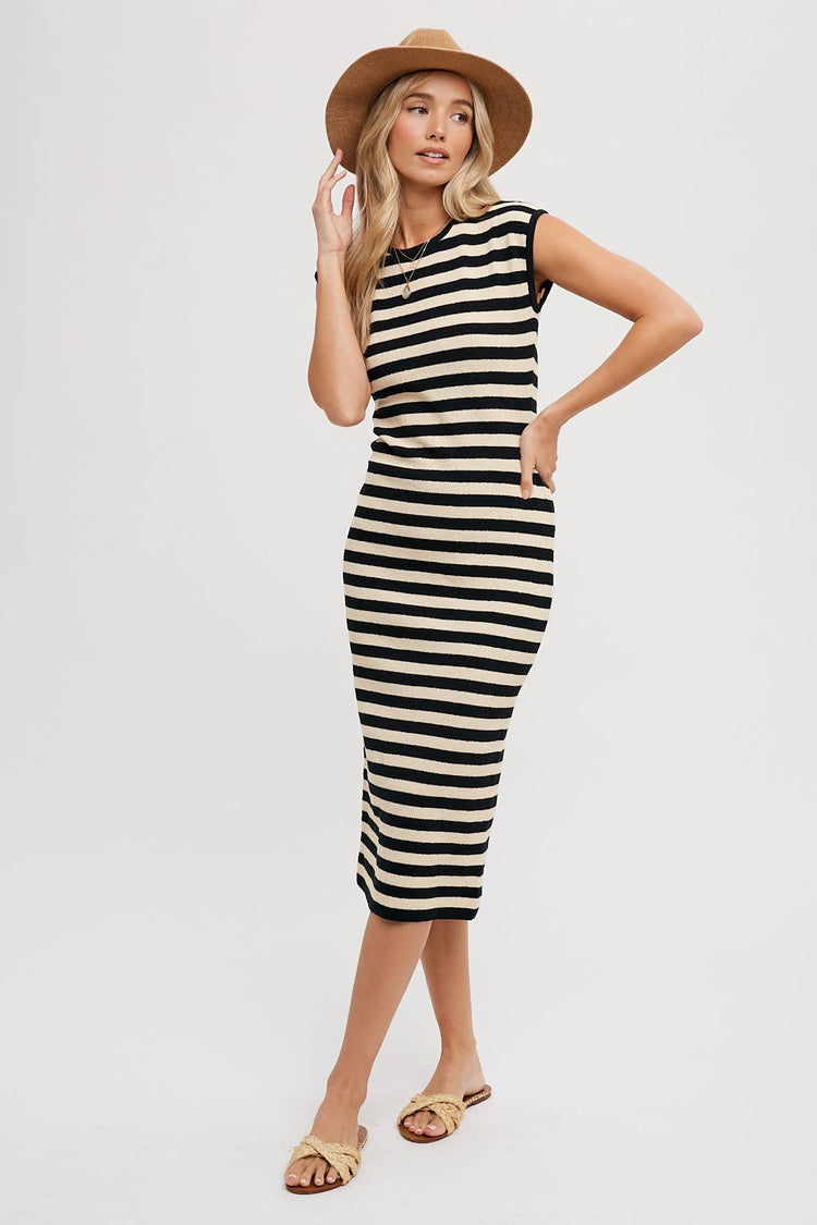 Striped Tank Midi Dress