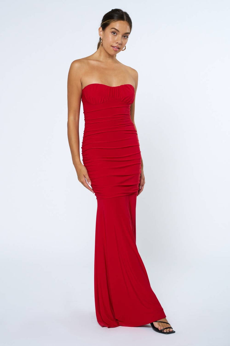 Tube Maxi Dress with Ruching