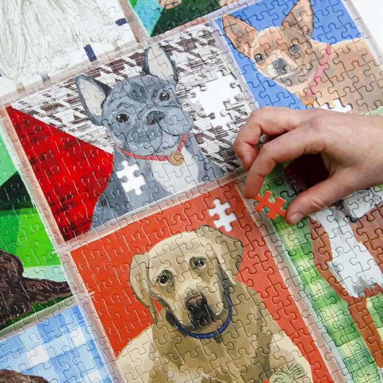 Dogs Puzzle with Poster and Trivia, 1000 pieces