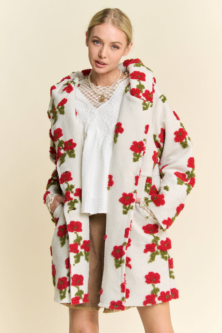 Floral Hooded Jacket