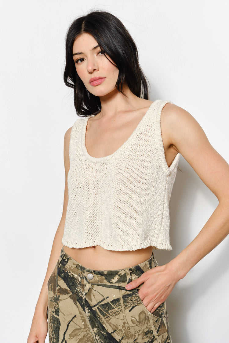 DANI BOUCLE KNIT TANK