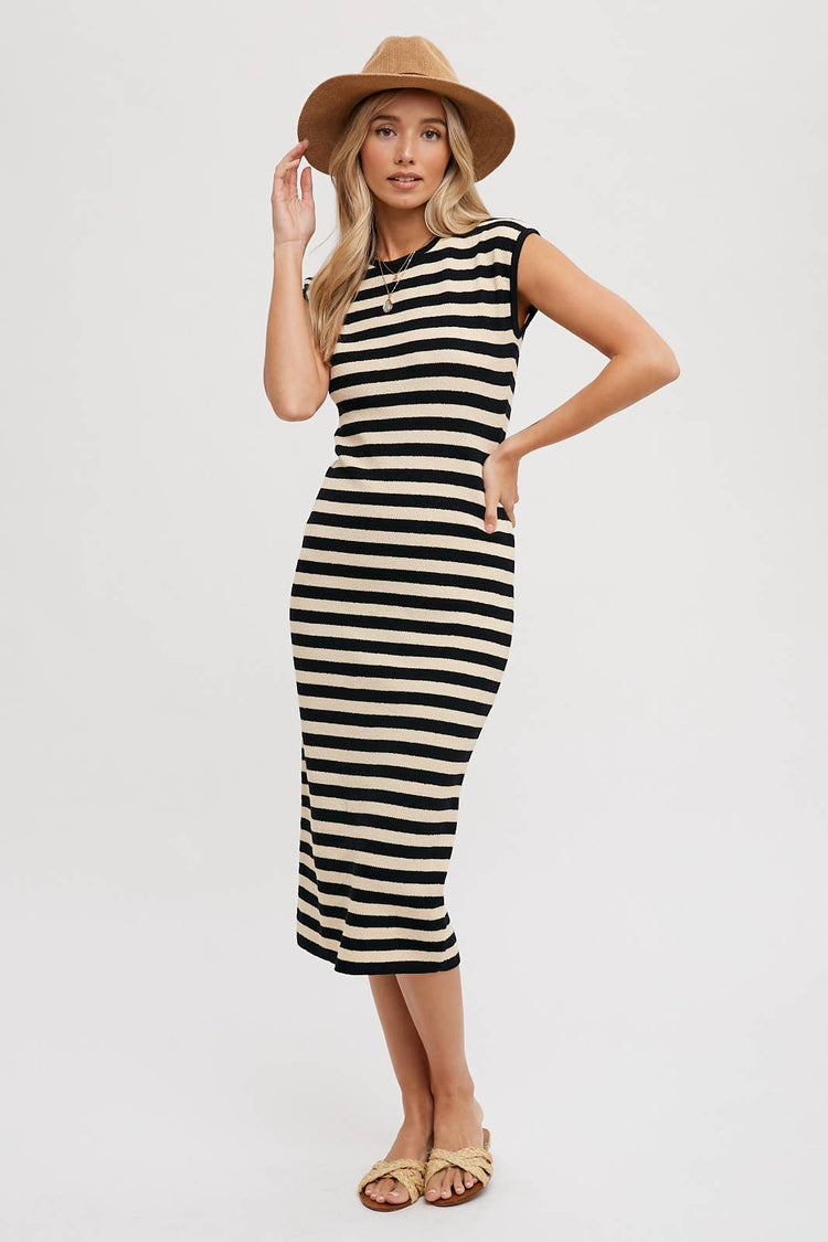 Striped Tank Midi Dress