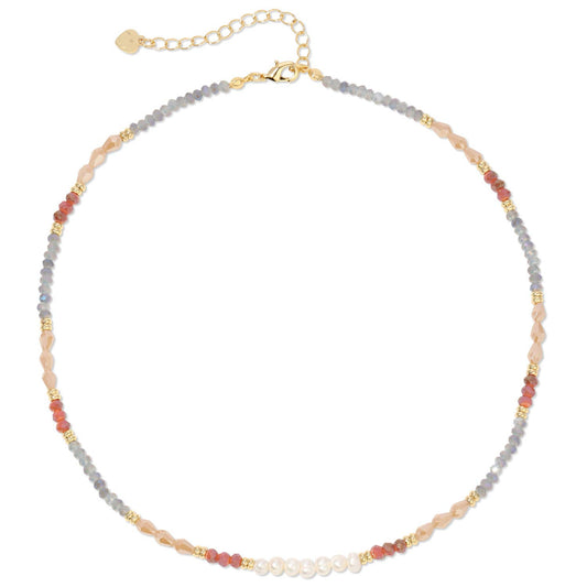 Sparkle and Shine Pearl Accented Collar Necklace