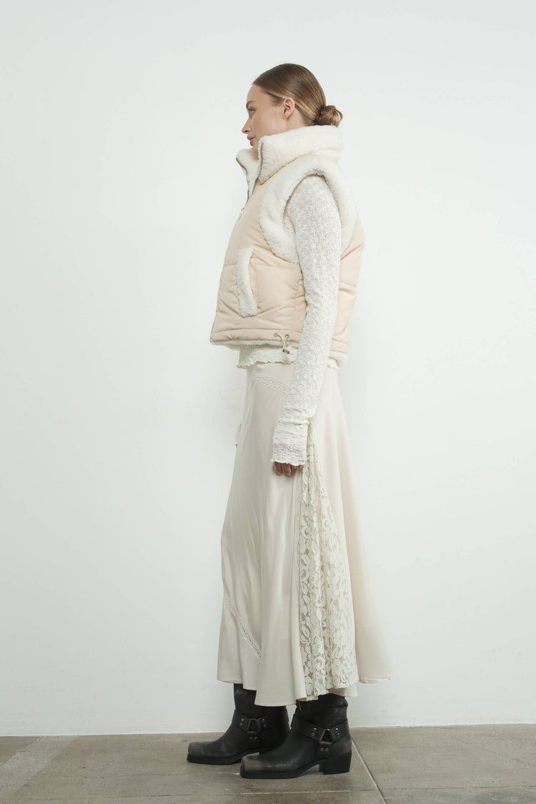 HOLIDAY REVERSIBLE SHERPA COZY VEST