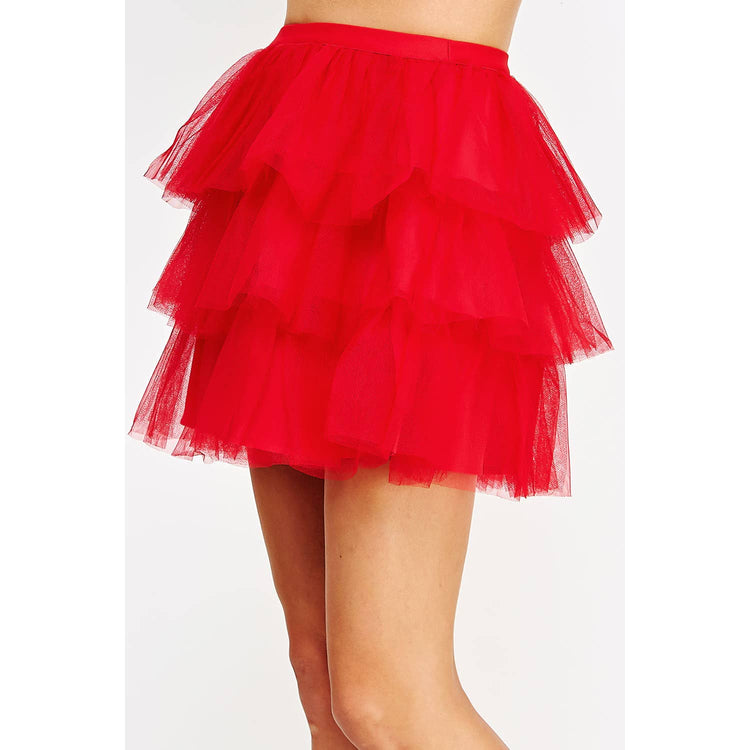 Tulle Frills Mini Skirt
