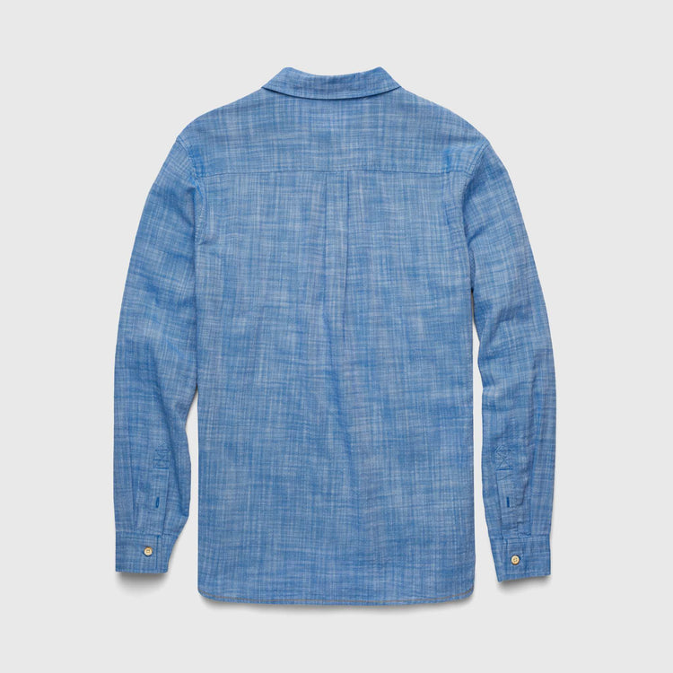 Brian 2 tone Slub Shirt - Strong Blue