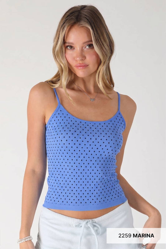 Black Polka Strap Cami
