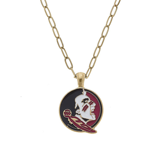 Florida State Seminoles Enamel Pendant Necklace