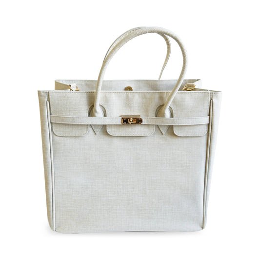 Chic Tote - Coated Linen