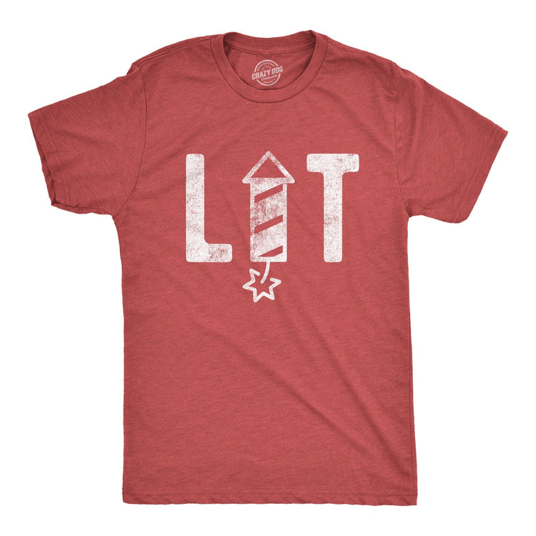 Lit Firework Men's T Shirt