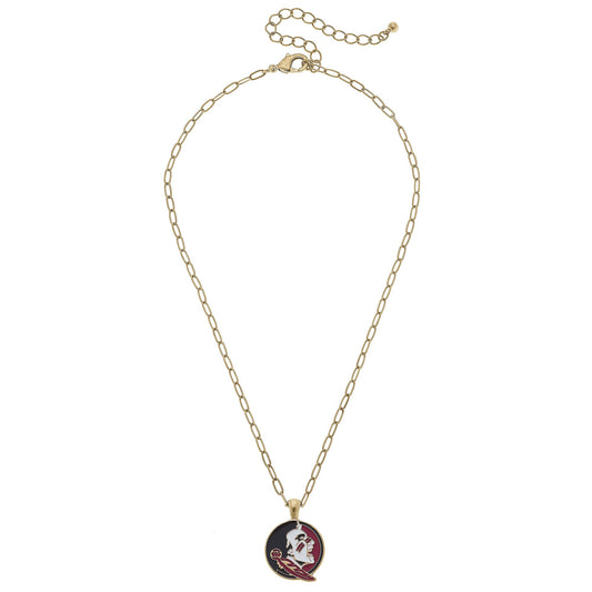 Florida State Seminoles Enamel Pendant Necklace