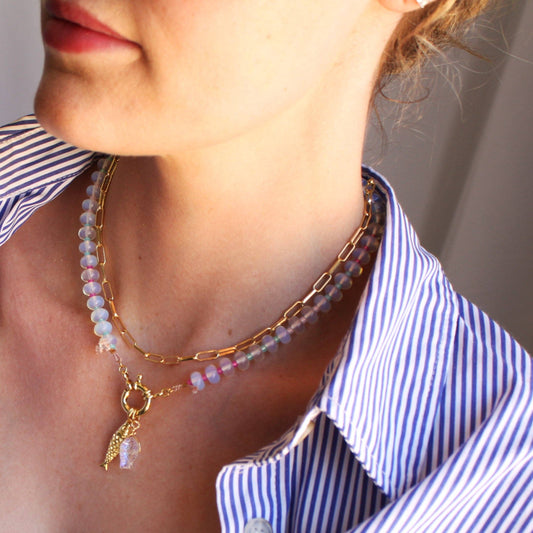 Mirage Stone Candy Fish Necklace