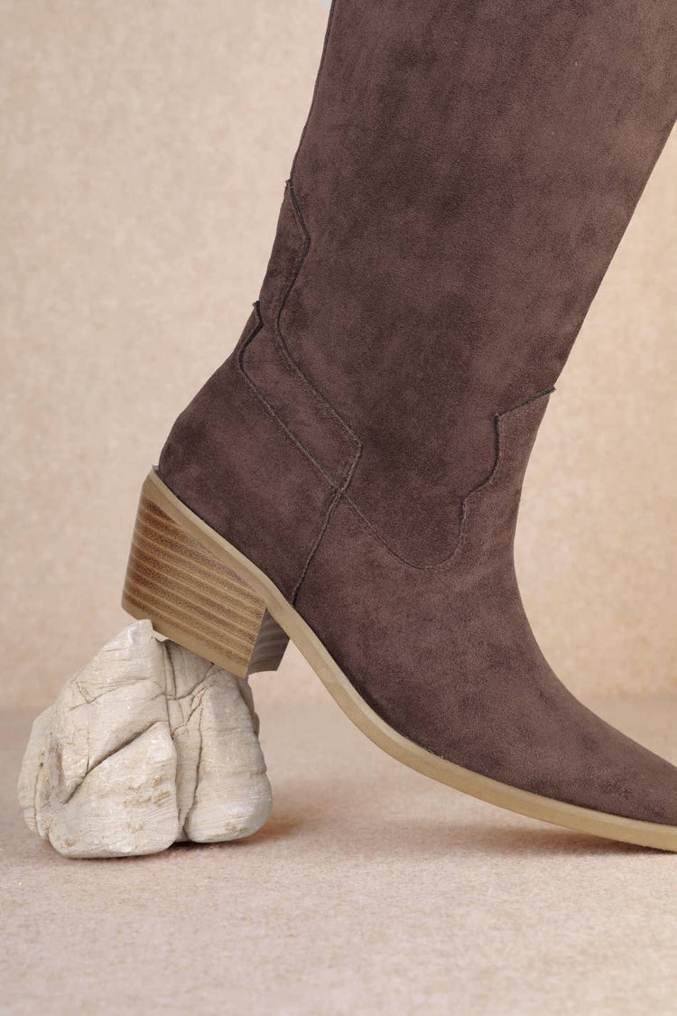 JULIETTE SLEEK MODERN WESTERN TALL BOOTS